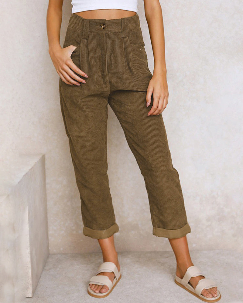 Women's corduroy pants for women