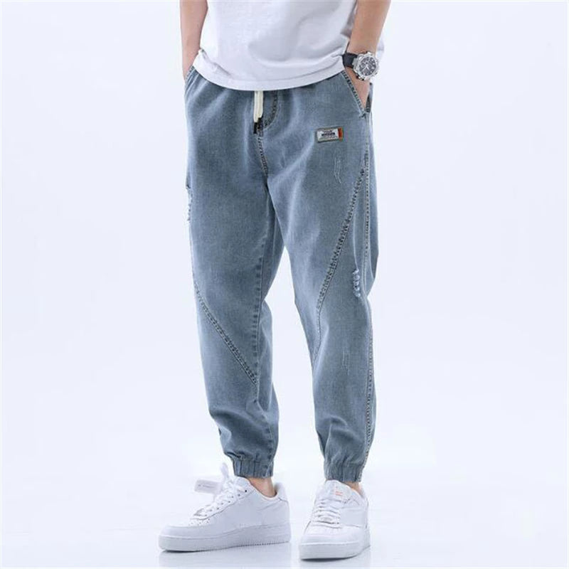 Cool elastic trousers for men