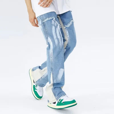 Men's baggy flared jeans