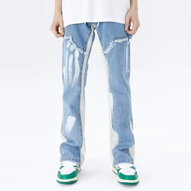 Men's baggy flared jeans