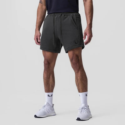 Men’s Athletic Shorts - Breathable Fabric - Elastic Waistband - Side Pockets - Sport & Casual