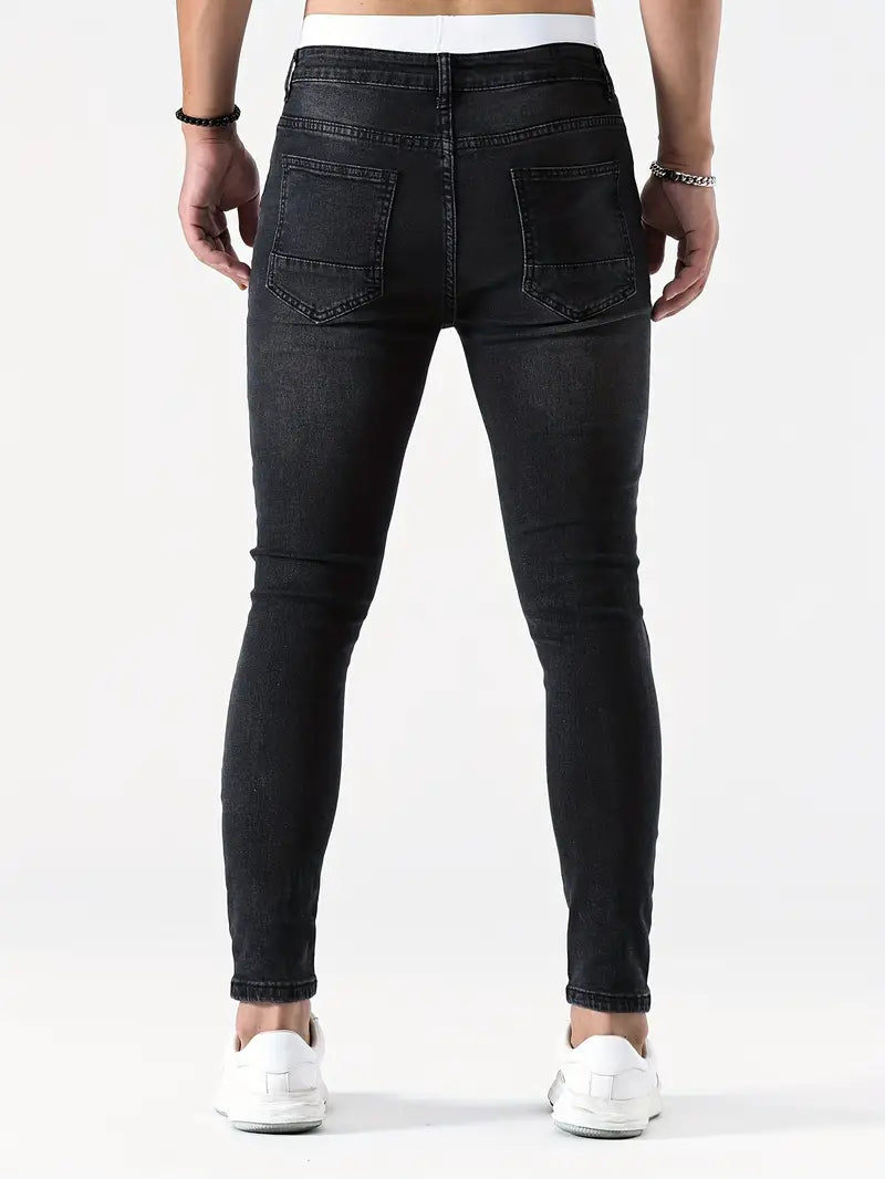 Men's ripped skinny jeans