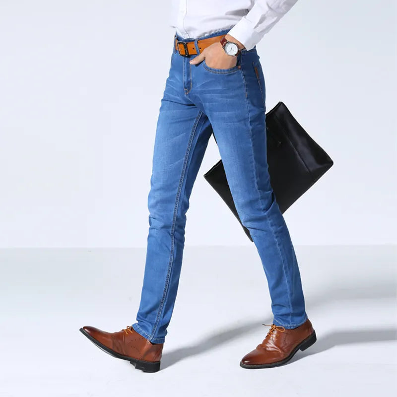 Men's classic style stretchy jeans