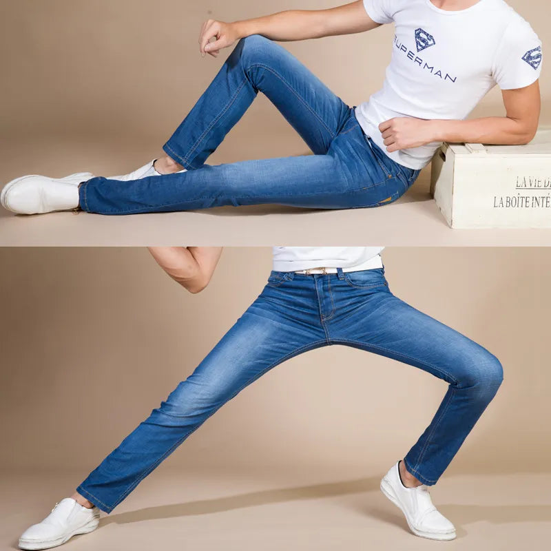 Men's classic style stretchy jeans