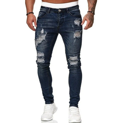 Men's trendy slim fit skinny jeans