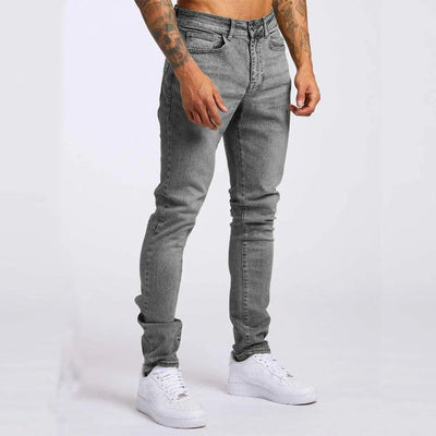 Men’s Skinny Jeans - Stretch Denim - Slim Fit - Classic 5-Pocket - Button Fly Casual Wear