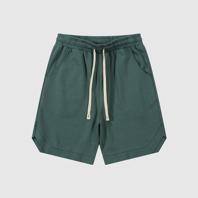 Men's retro twill cotton loose fitting sport shorts