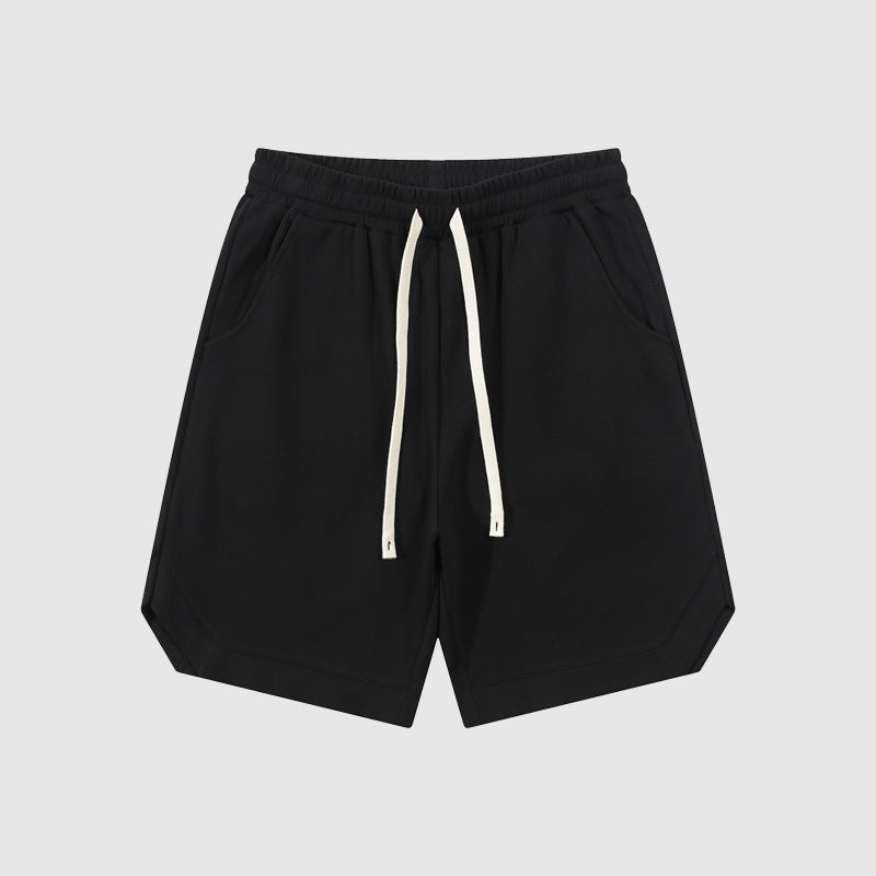 Men's retro twill cotton loose fitting sport shorts