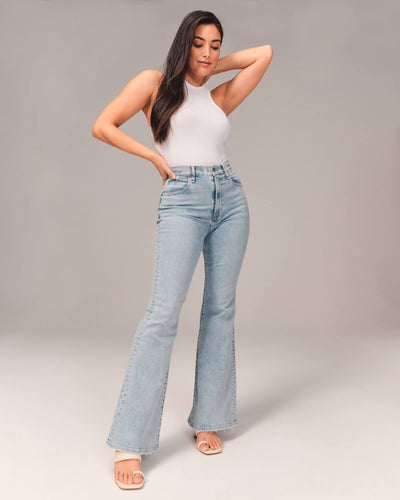 Stylish high-waist jeans for women