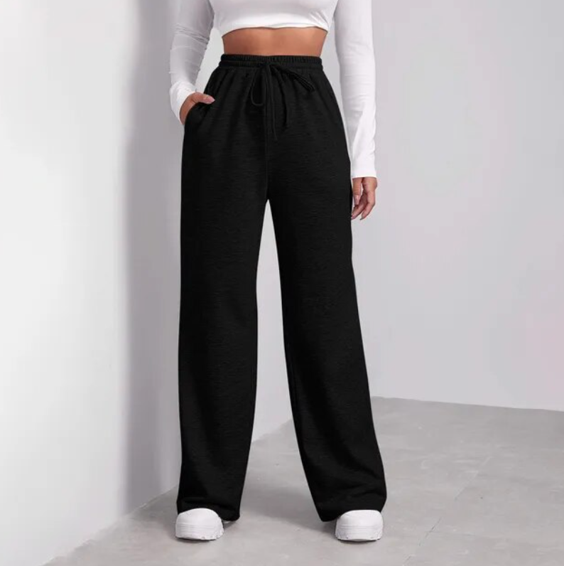 Women's comfortable jogger pants with elastic waist