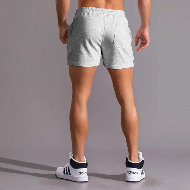 Men’s Casual Shorts - Elastic Waistband - Breathable Cotton - Adjustable Fit - Side Pockets