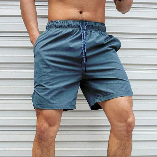 Men’s Casual Shorts - Lightweight Relaxed Fit - Elastic Waist with Drawstring - Above Knee