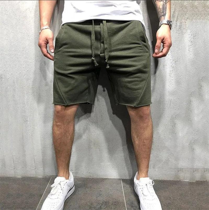 Men’s Casual Shorts - Soft Cotton Blend - Relaxed Fit - Knee-Length with Pockets